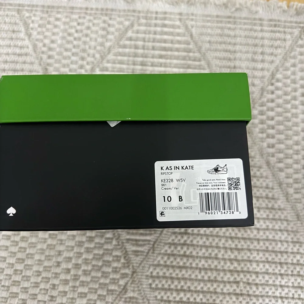 Kate Spade Navy and Cream Sneakers with Pink and Green Accents - Picture 4 of 4